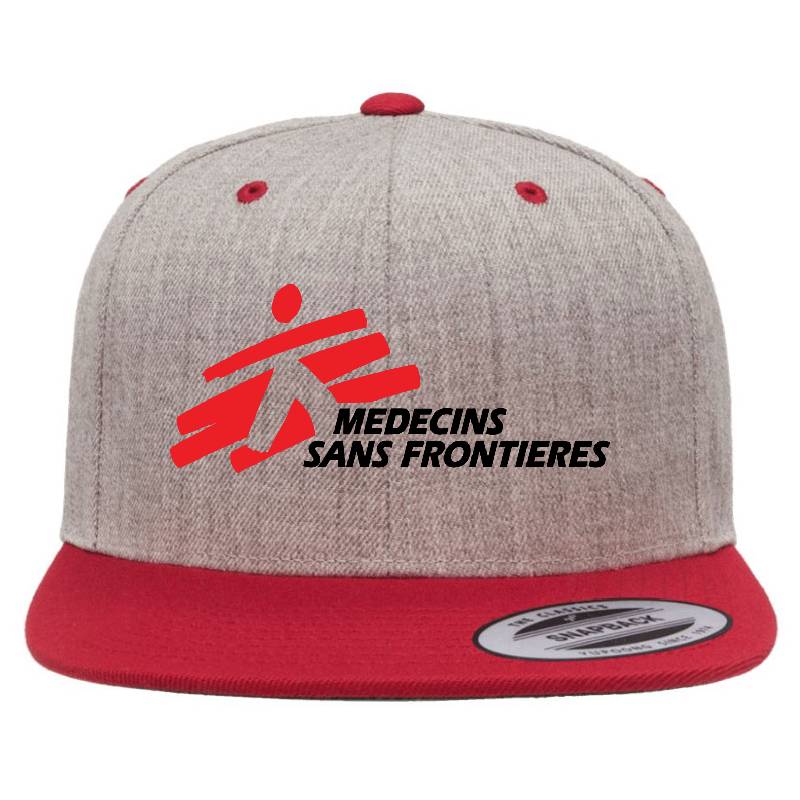 Medcins Sans Frontieres Logo Black Richardson Premium Trucker Snapback Caps