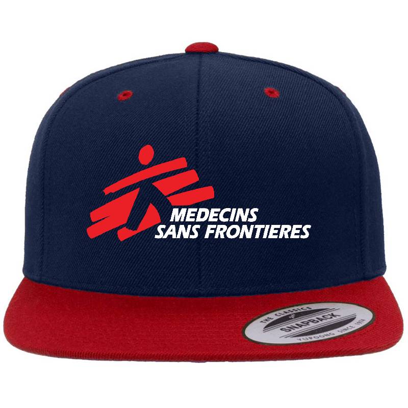 Medcins Sans Frontieres Logo White Richardson Premium Trucker Snapback Caps