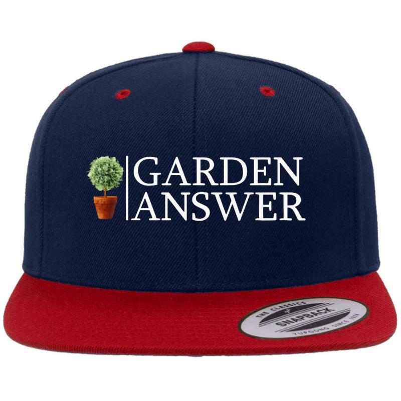 Women's Garden Answer Premium Flat Bill Snapback Cap  Navy