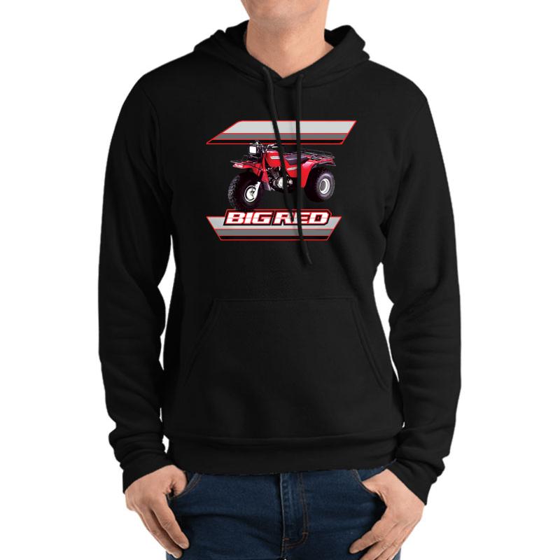 1985 Big Red 250Es Atc 3 Wheeler Shirt Unisex Hooded Sweatshirt Men Black