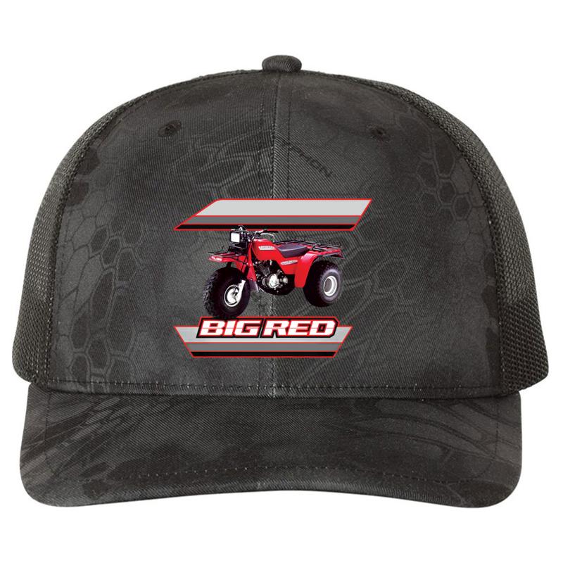 1985 Big Red 250Es Atc 3 Wheeler Shirt Richardson Premium Trucker Snapback Cap  Kryptek Typhon Black