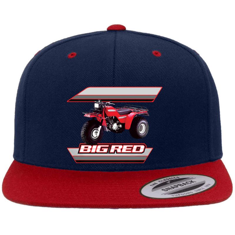 1985 Big Red 250Es Atc 3 Wheeler Shirt Premium Flat Bill Snapback Cap  Navy