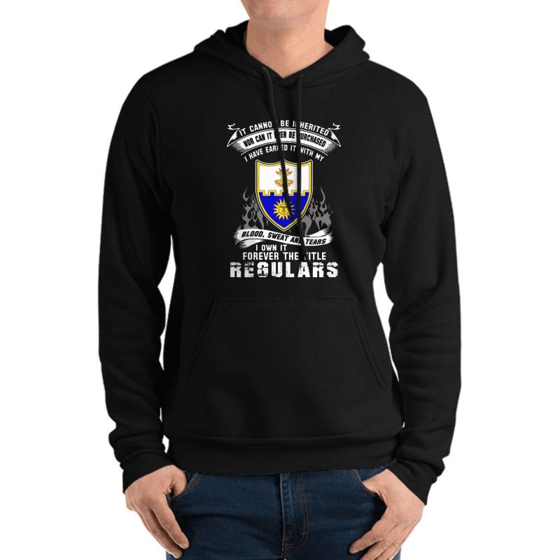 22Nd Infantry Regiment Unisex Hooded Sweatshirt Men Black