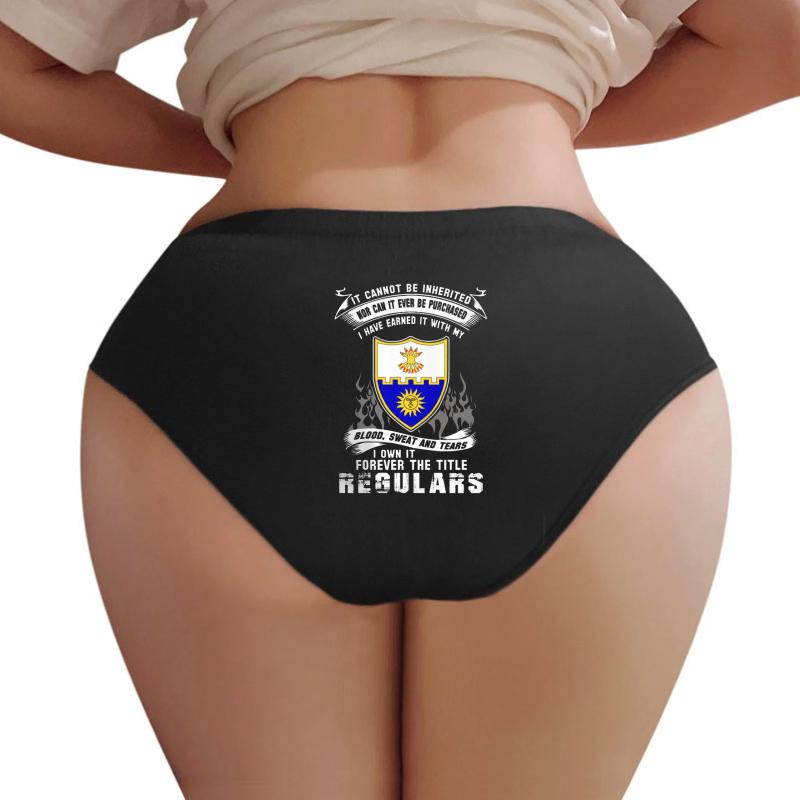 22Nd Infantry Regiment Women Underwear Panties Women Black