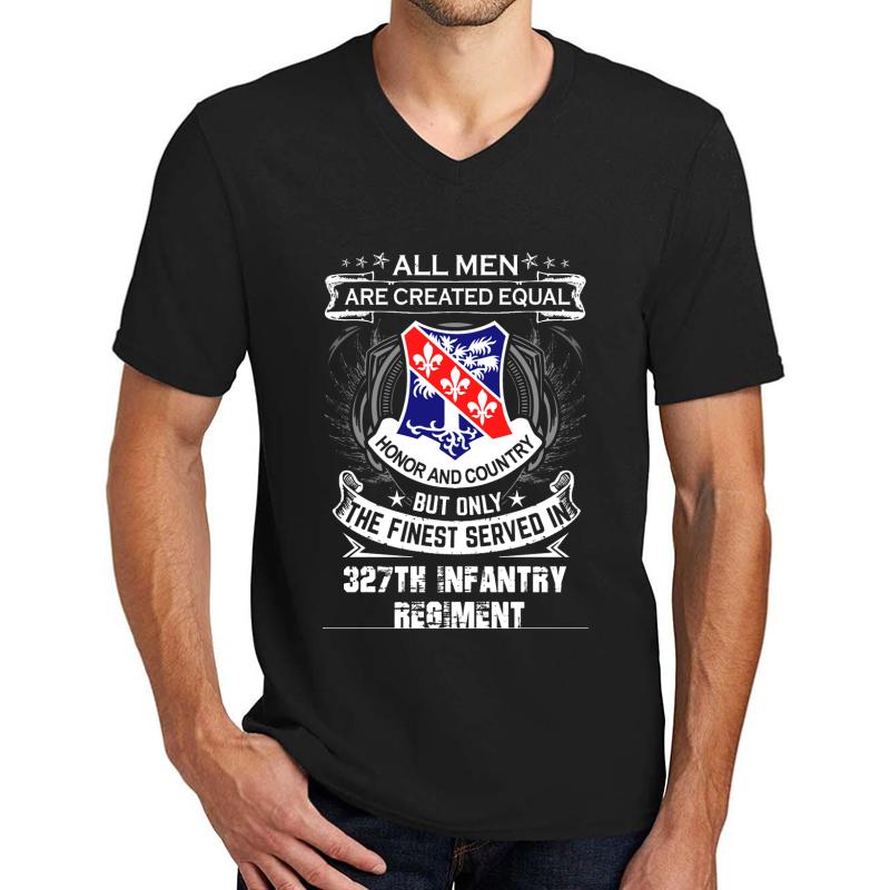 327Th Infantry Regiment Unisex V-Neck T-Shirt Men Black