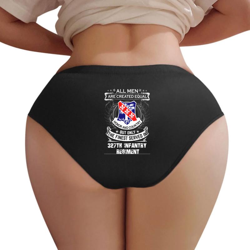 327Th Infantry Regiment Women Underwear Panties Women Black