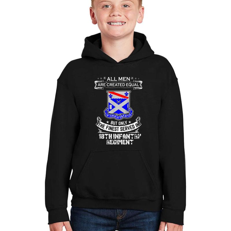 18Th Infantry Regiment Youth Hooded Sweatshirt Boy Black