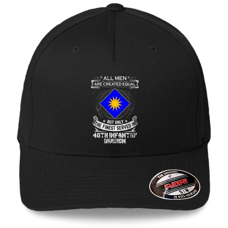 40Th Infantry Division Flexfit Baseball Cap  Black