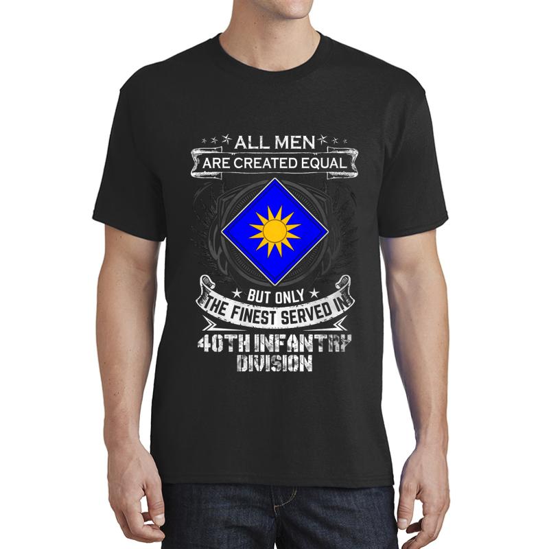 40Th Infantry Division Unisex T-Shirt Men Black