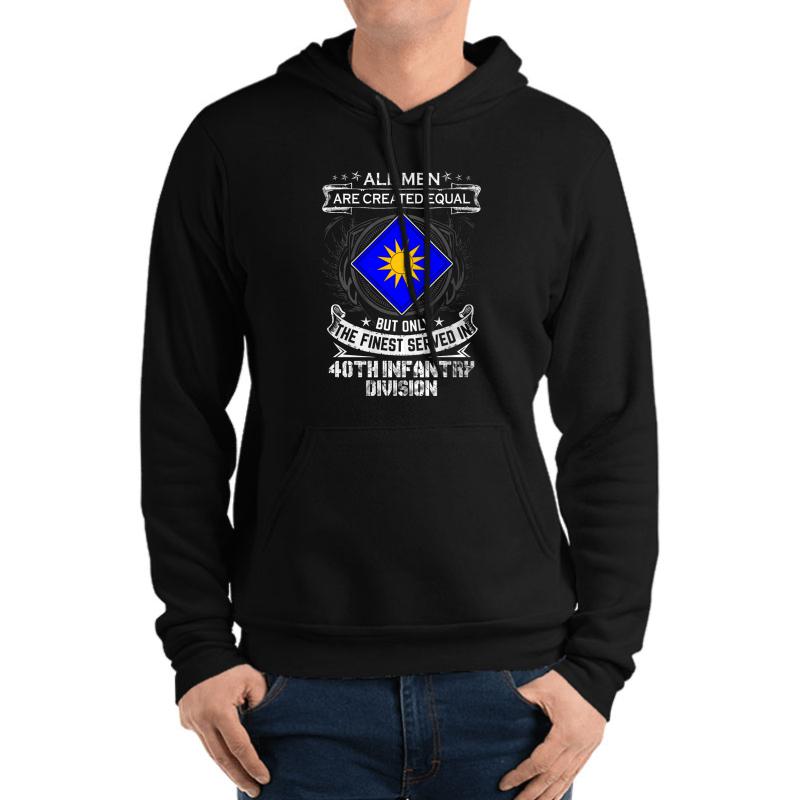 40Th Infantry Division Unisex Hooded Sweatshirt Men Black