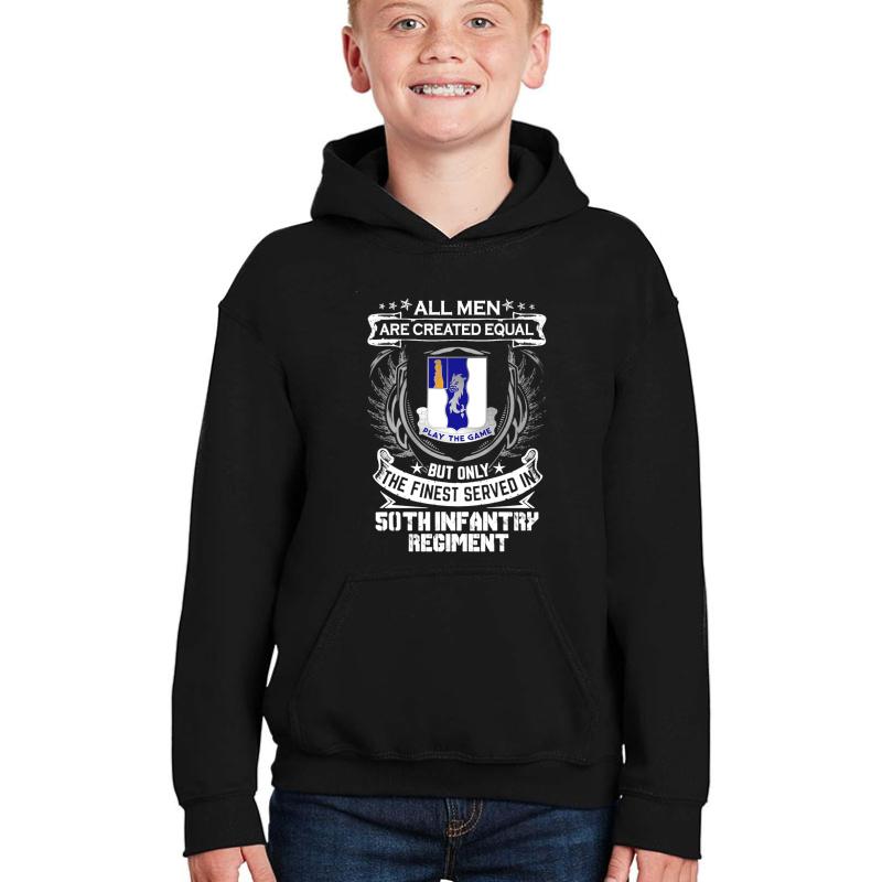 50Th Infantry Regiment Youth Hooded Sweatshirt Boy Black