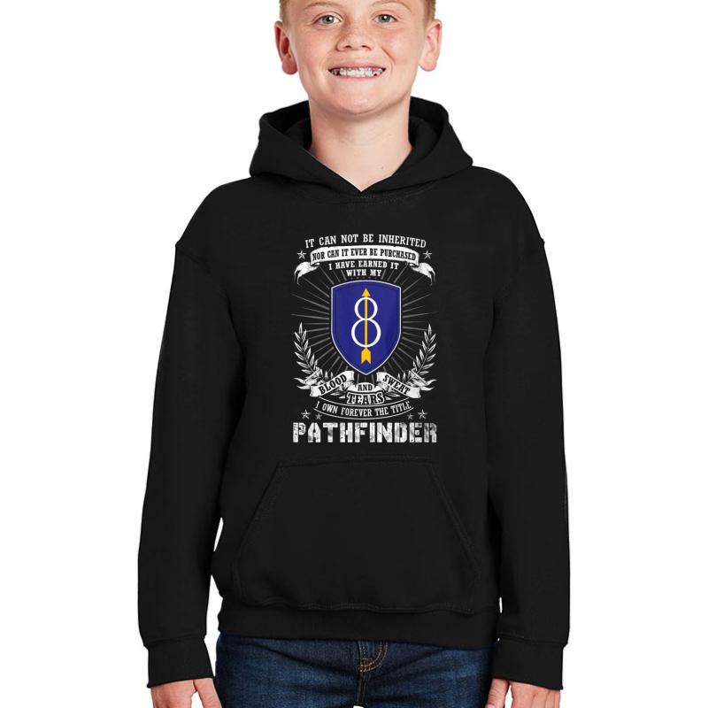 8Th Infantry Division Youth Hooded Sweatshirt Boy Black