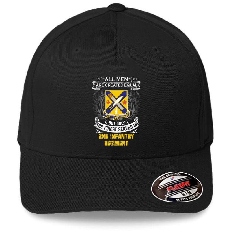 2Nd Infantry Regiment Flexfit Baseball Cap  Black