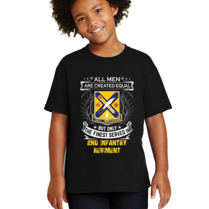 2Nd Infantry Regiment Youth T-Shirt Boy Black