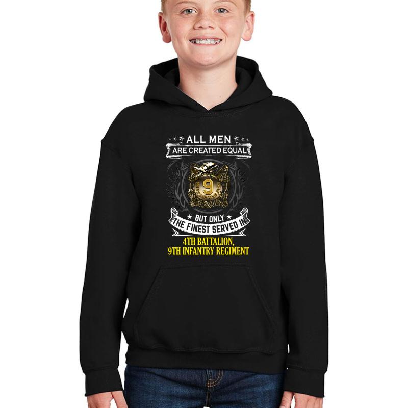 4Th Battalion 9Th Infantry Regimant Youth Hooded Sweatshirt Boy Black