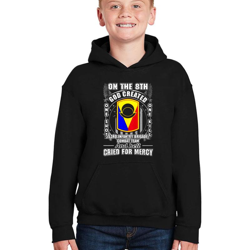 53Rd Infantry Brigade Combat Team Youth Hooded Sweatshirt Boy Black