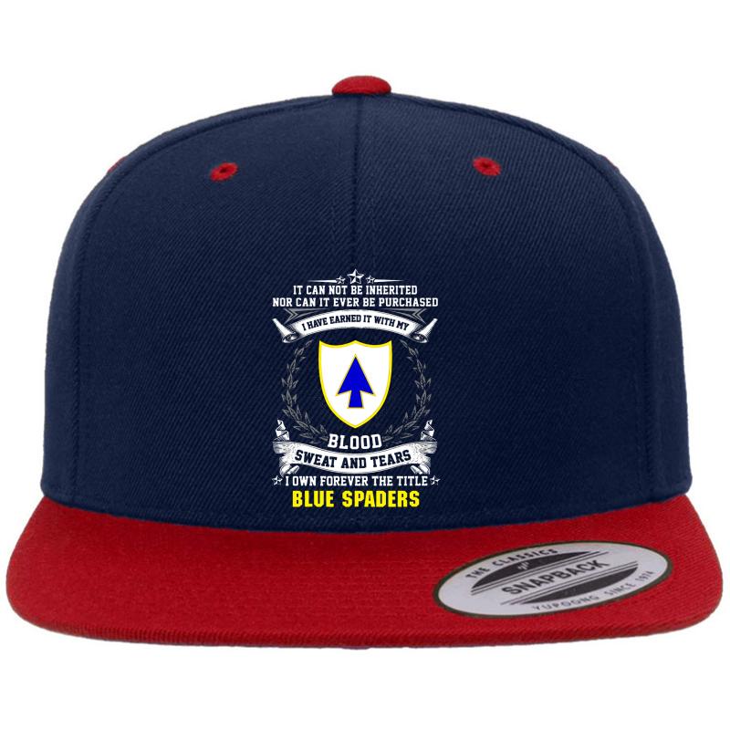 26Th Infantry Regiment Premium Flat Bill Snapback Cap  Navy