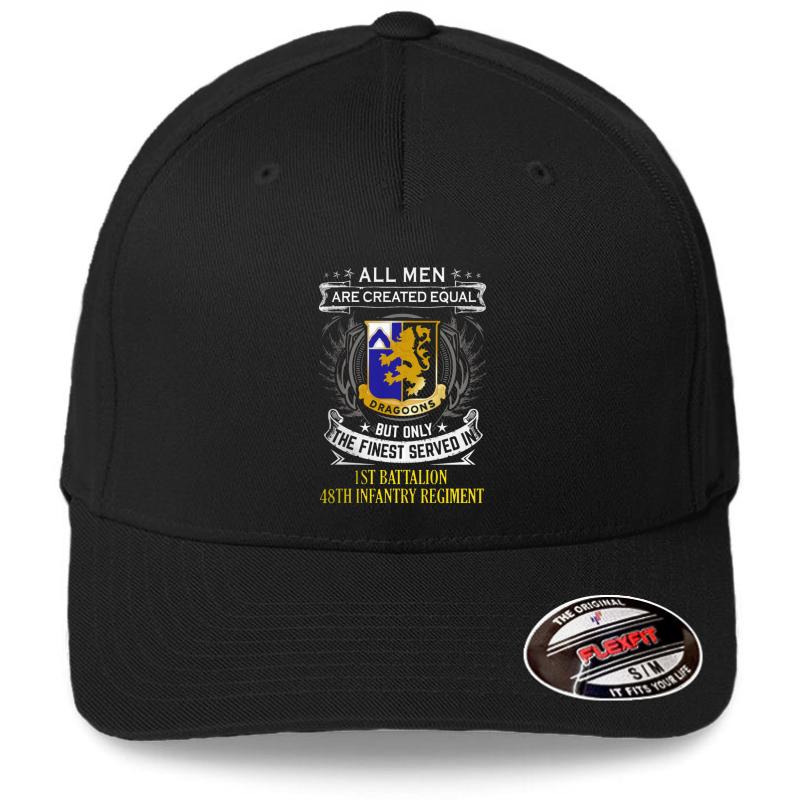 1St Battalion 48Th Infantry Regiment Flexfit Baseball Cap  Black