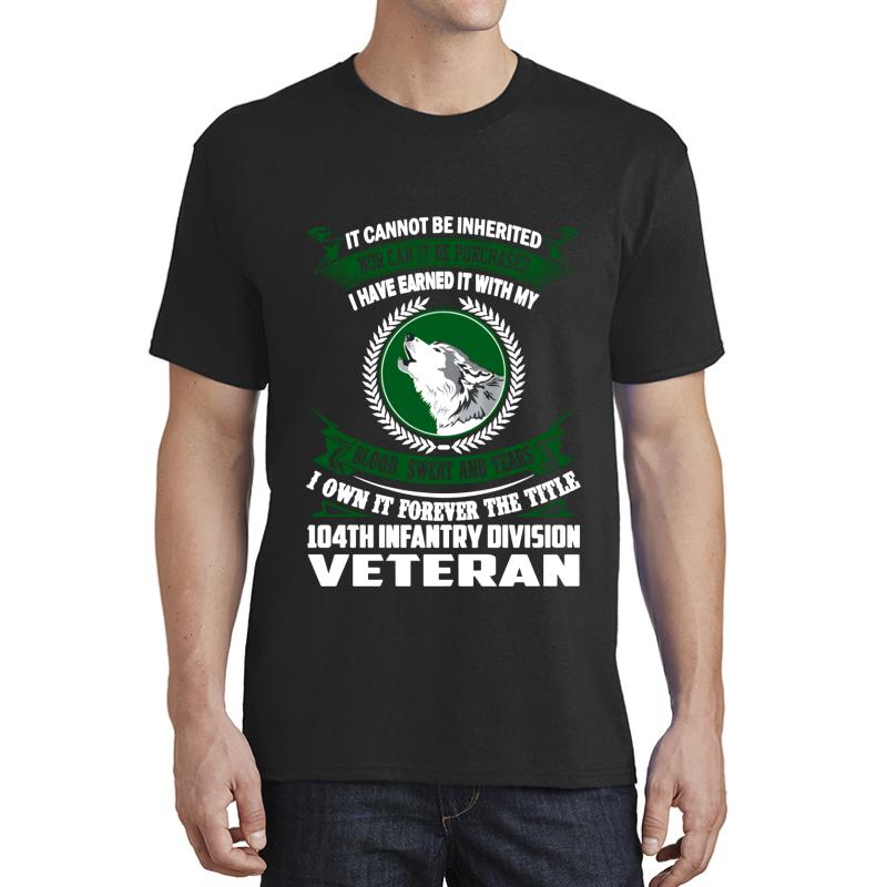 104Th Infantry Division Veteran Unisex T-Shirt Men Black