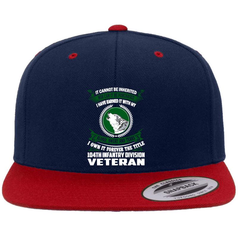 104Th Infantry Division Veteran Premium Flat Bill Snapback Cap  Navy