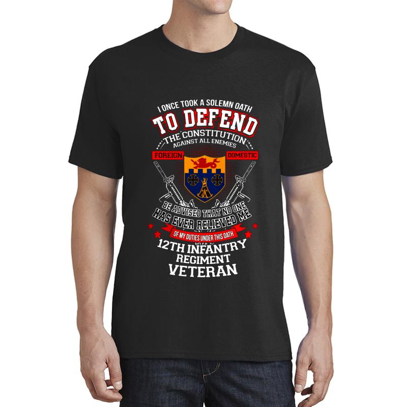 12Th Infantry Regiment Unisex T-Shirt Men Black