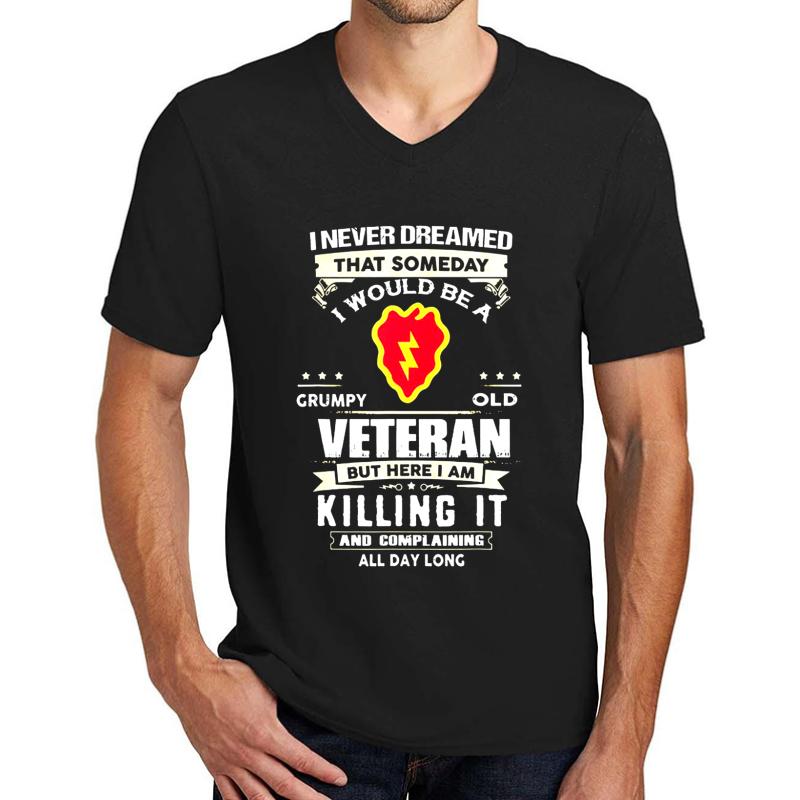 25Th Infantry Division Veteran Tshirt Unisex V-Neck T-Shirt Men Black