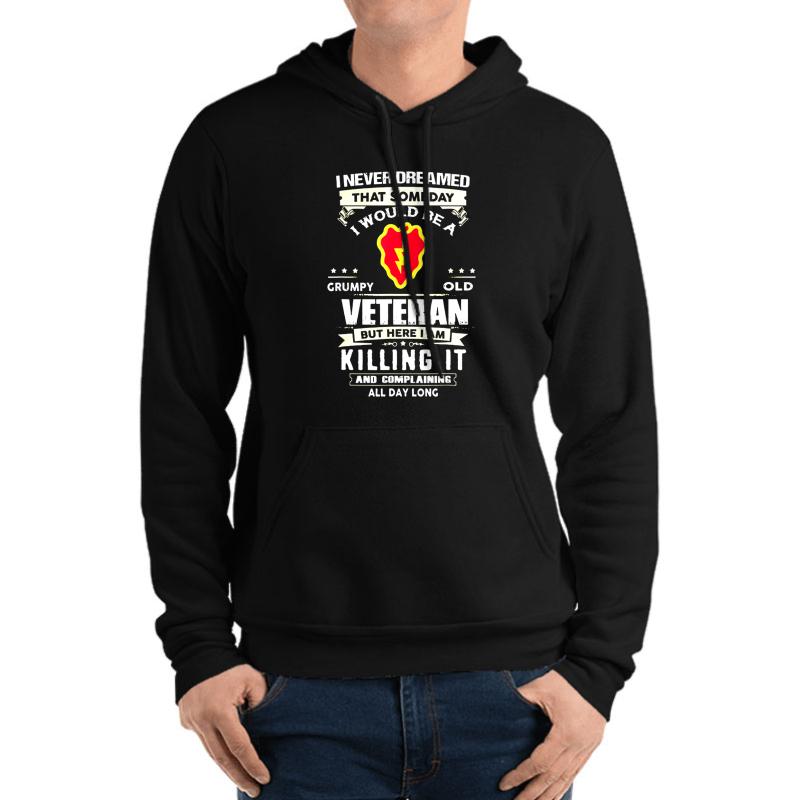 25Th Infantry Division Veteran Tshirt Unisex Hooded Sweatshirt Men Black