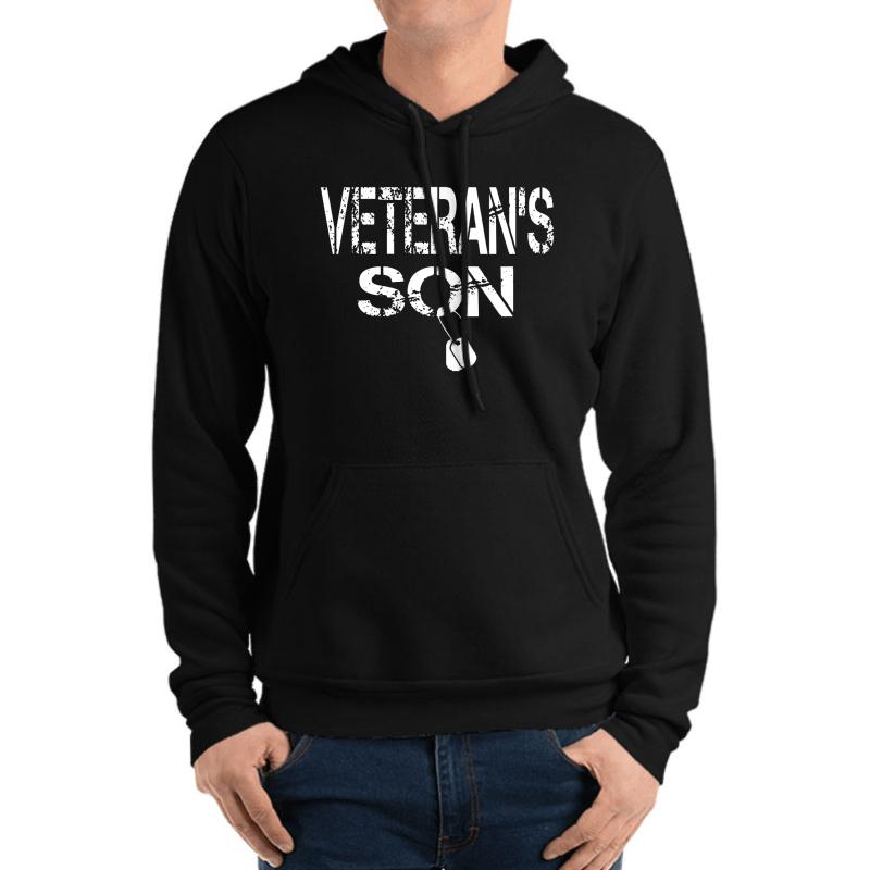 Veterans Son Unisex Hooded Sweatshirt Men Black