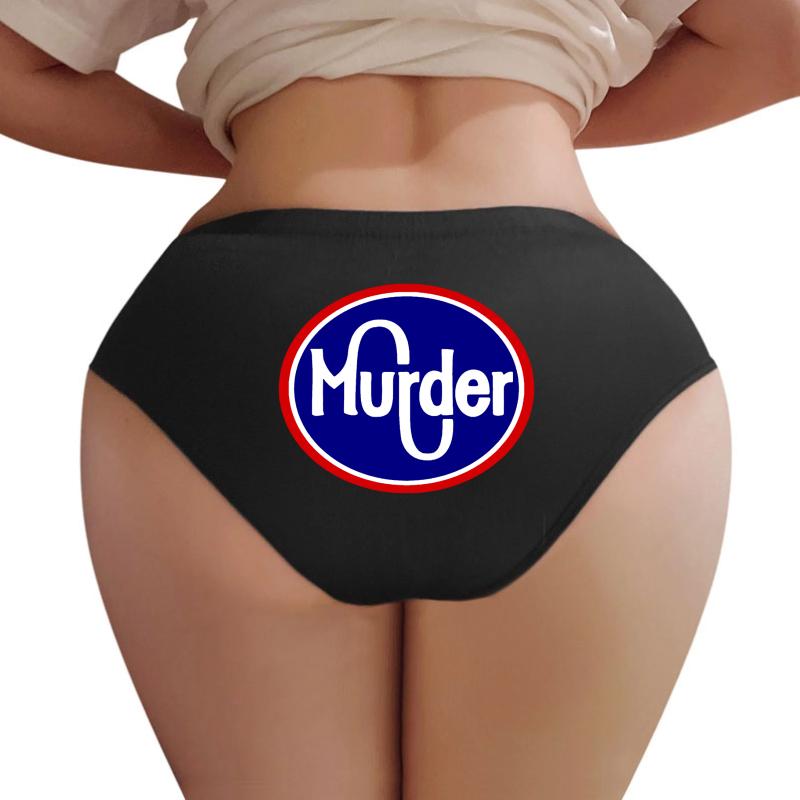 'Murder Kroger' T Shirt Women Underwear Panties Women Black