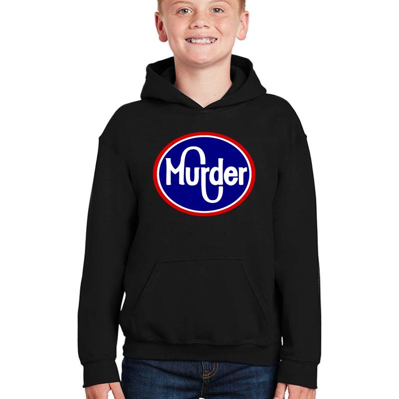 'Murder Kroger' T Shirt Youth Hooded Sweatshirt Boy Black