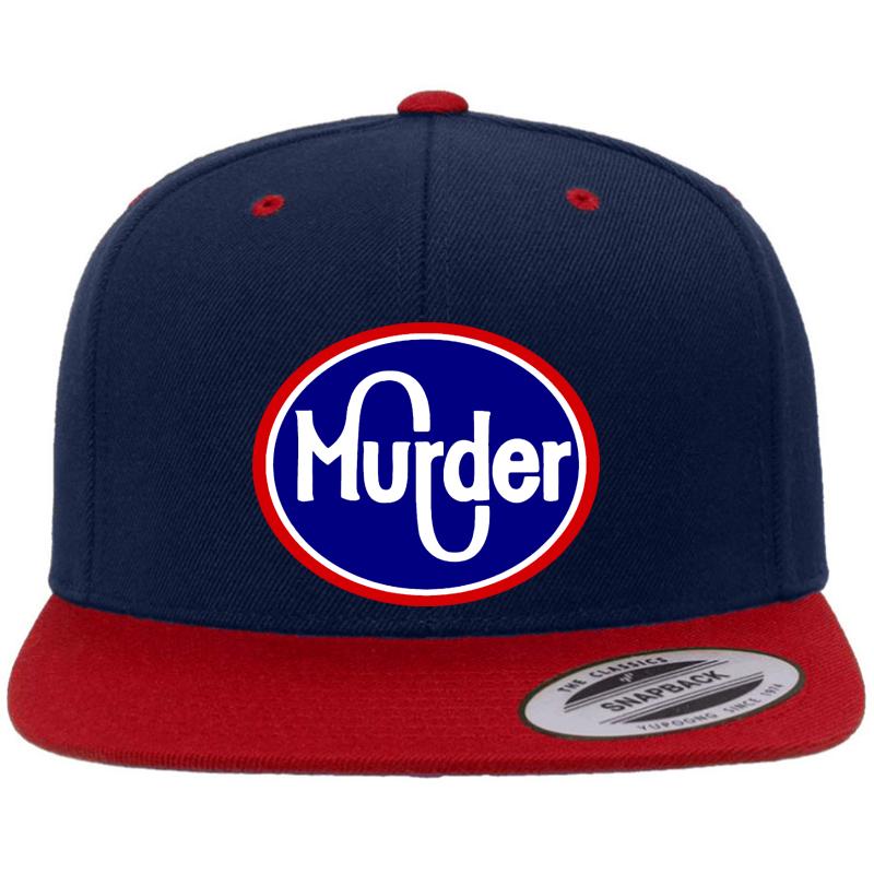 'Murder Kroger' T Shirt Premium Flat Bill Snapback Cap  Navy