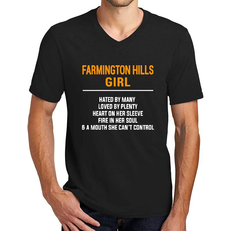 Farmington Hills Mi Girl - Heart On Sleeve. Customizable City Flexfit Baseball Caps