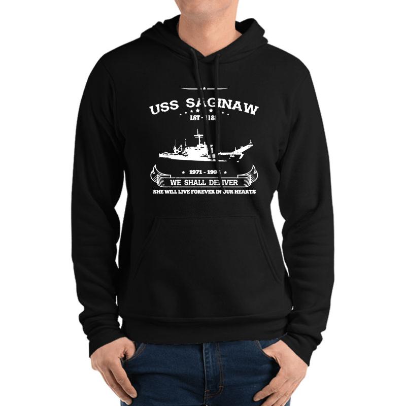 Uss Saginaw Memories Unisex Hooded Sweatshirt Men Black