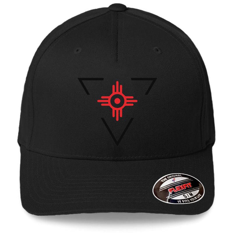 Wichita Flag Flexfit Baseball Cap  Black