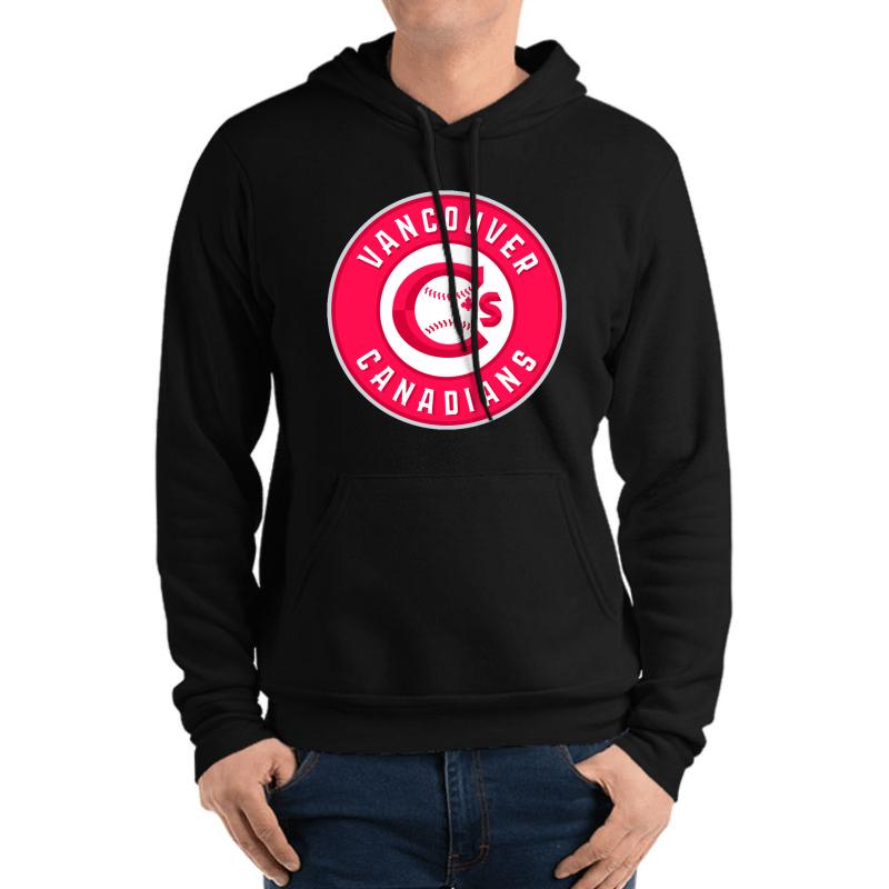 Vancouver Canadians Baseball Unisex Hooded Sweatshirt Men Black