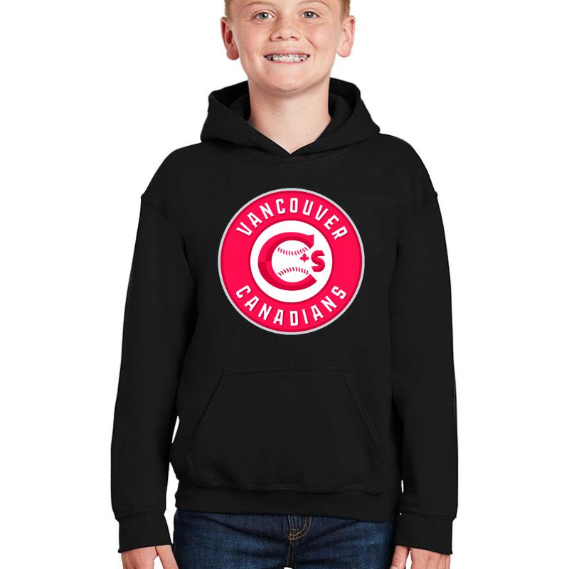 Vancouver Canadians Baseball Youth Hooded Sweatshirt Boy Black