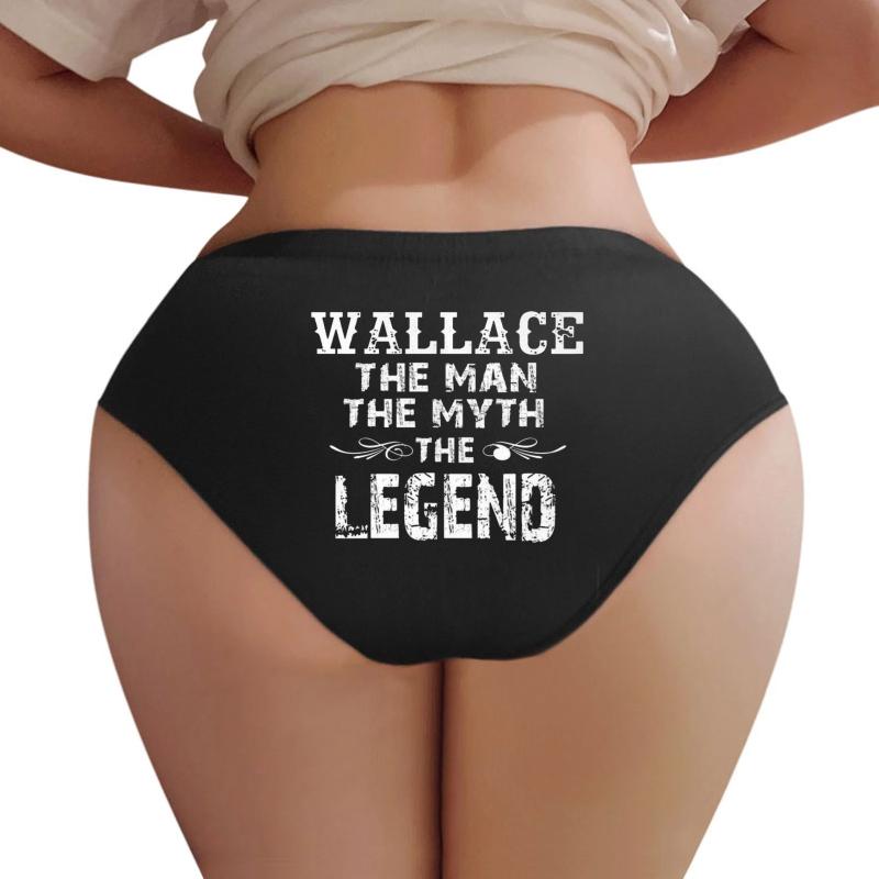 Wallace Man Myth Legend Women Underwear Panties Women Black