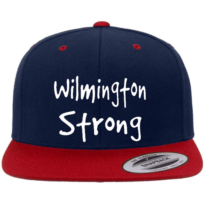 Wilmington Strong Premium Flat Bill Snapback Cap  Navy