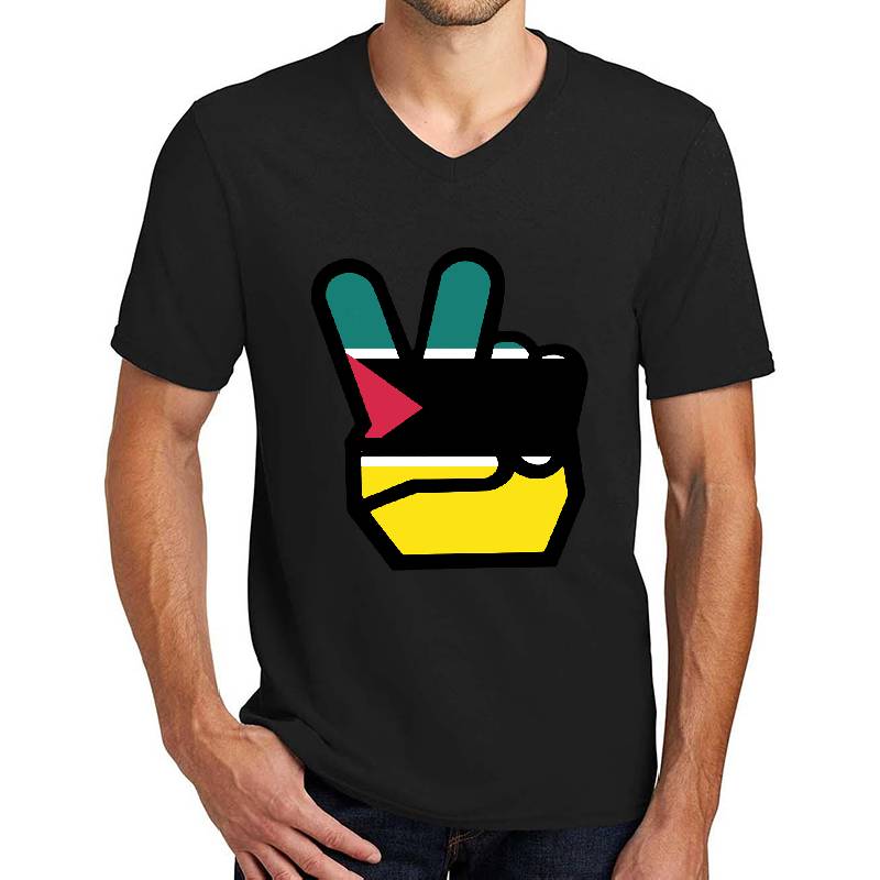 Mozambique Flag Winning Finger Shirt Youth T-Shirts