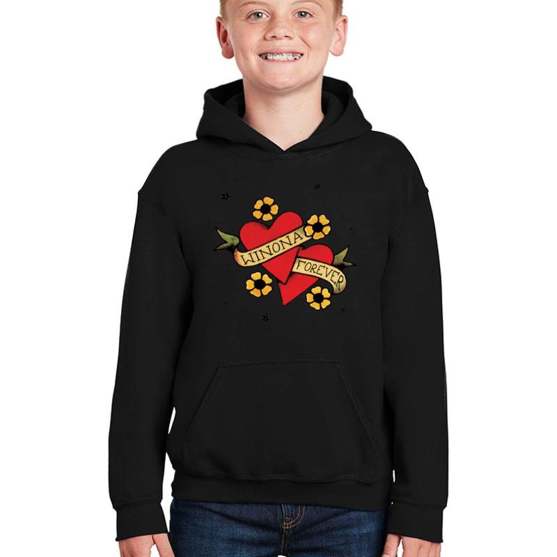 Winona Forever Youth Hooded Sweatshirt Boy Black