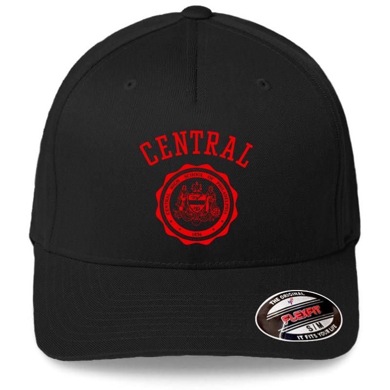 251! Central High School Of Philadelphia Flexfit Baseball Cap  Black