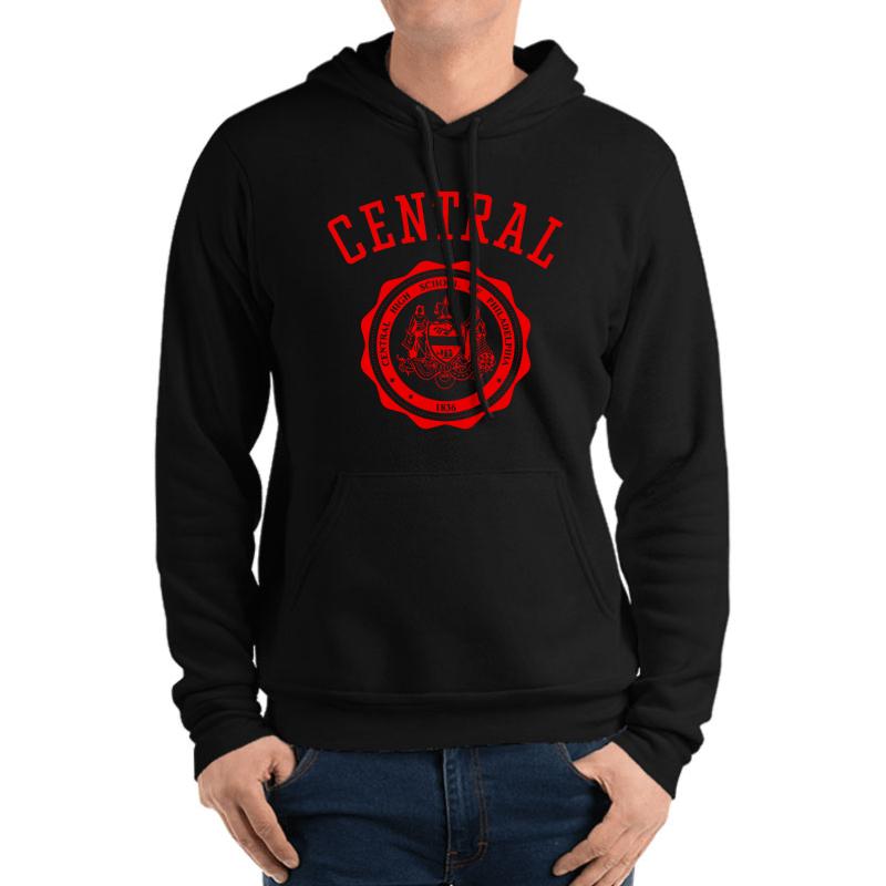 251! Central High School Of Philadelphia Unisex Hooded Sweatshirt Men Black