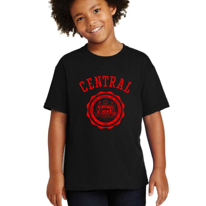 251! Central High School Of Philadelphia Youth T-Shirt Boy Black