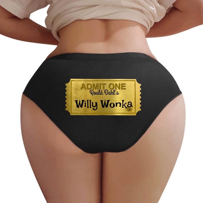 Willy Wonka Jr. Esperanza Middle School Women Underwear Panties Women Black