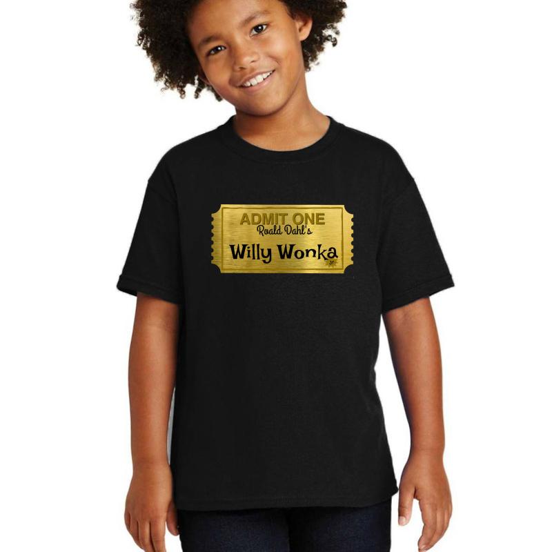 Willy Wonka Jr. Esperanza Middle School Youth T-Shirt Boy Black