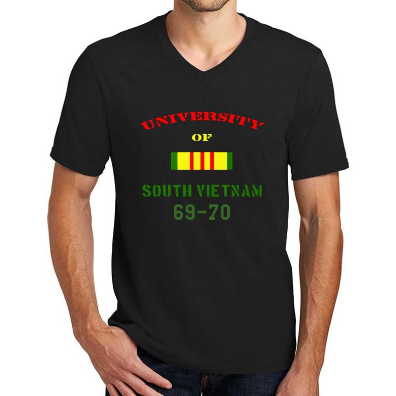 University Of South Vietnam 69 70 Unisex V-Neck T-Shirt Men Black