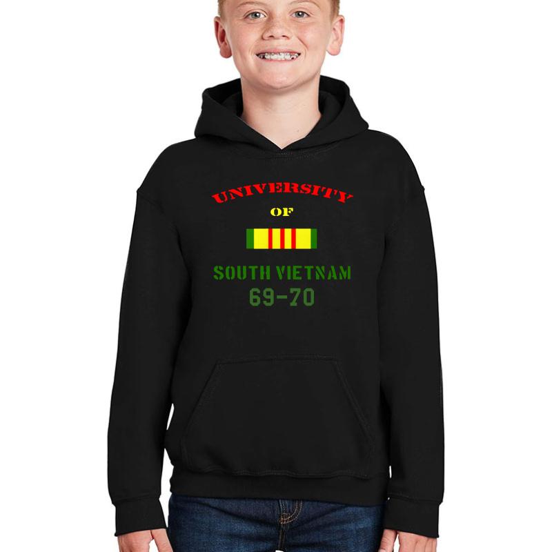 University Of South Vietnam 69 70 Youth Hooded Sweatshirt Boy Black