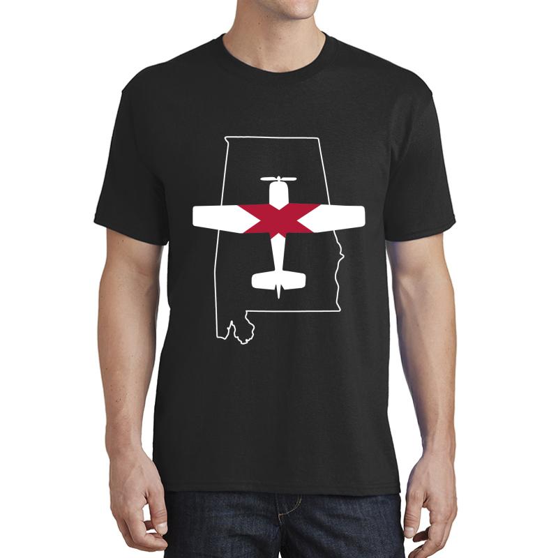 Al Aviation Airplane Plane Flying Unisex T-Shirt Men Black