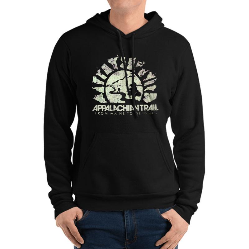 Appalachian Trail From Maine To Georgia Unisex Hooded Sweatshirt Men Black