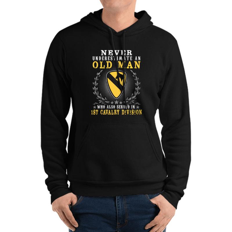 1St Cavalry Division United States  Unisex Hooded Sweatshirt Men Black